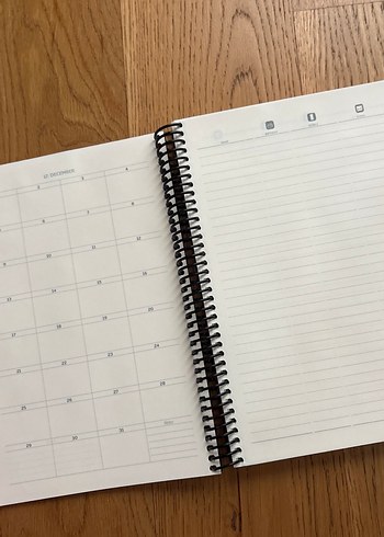 Kırmızı Kuş Desenli Spiralli Defter GİPTA - Görsel 3