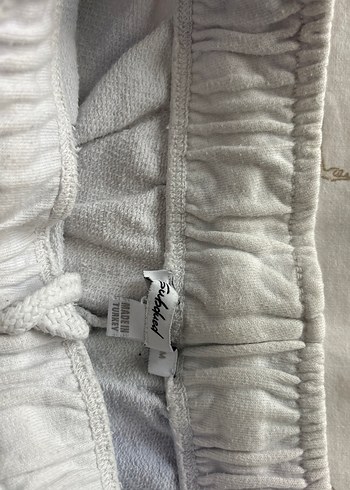 Beyaz Pamuklu Subdued Mini Şort - Görsel 2