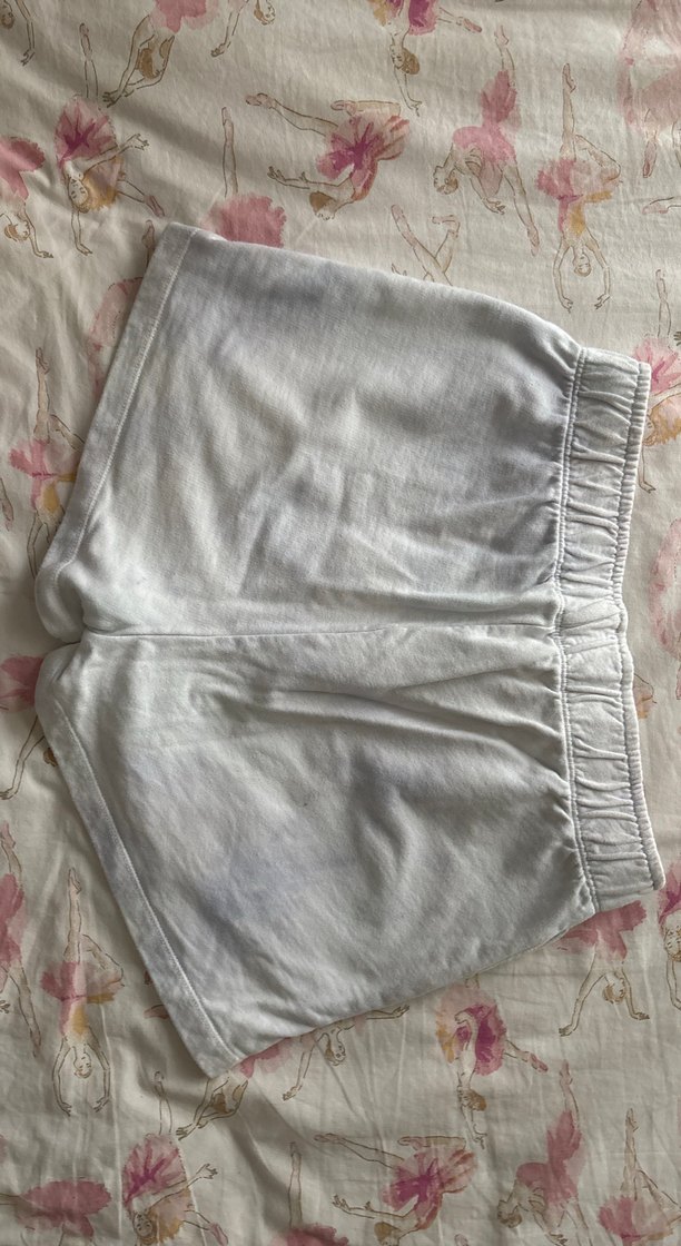 Beyaz Pamuklu Subdued Mini Şort - Görsel 3