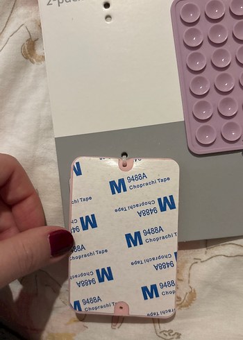 Pastel Renkli 2'li Düğmeli Telefon Tutucu Vantuz - Görsel 2