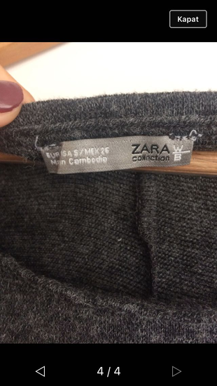 s Beden gri Renk Zara trıko 