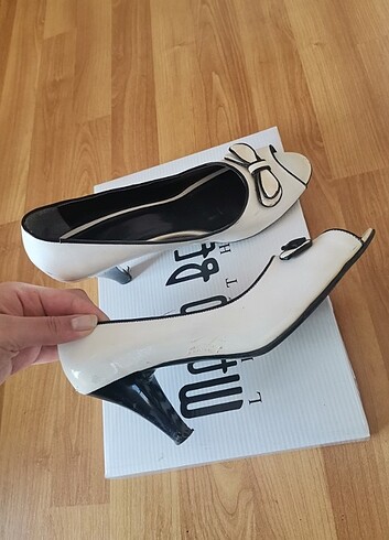 40 Beden beyaz Renk Beyaz topuklu ayakkabı 