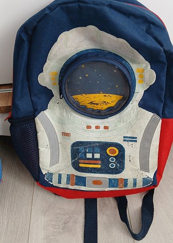 Renkli Astronot Desenli Çocuk Sırt Çantası