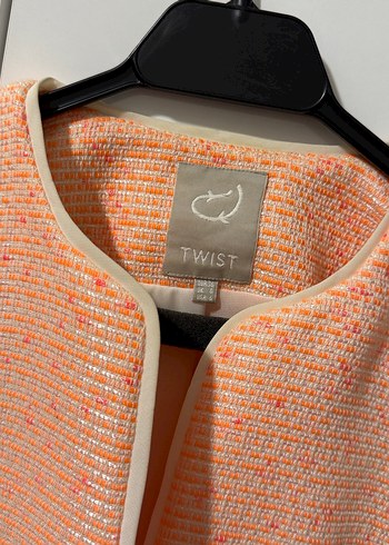 s Beden turuncu Renk Twist Blazer ceket
