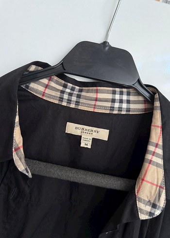 m Beden Burberry kadın siyah gömlek