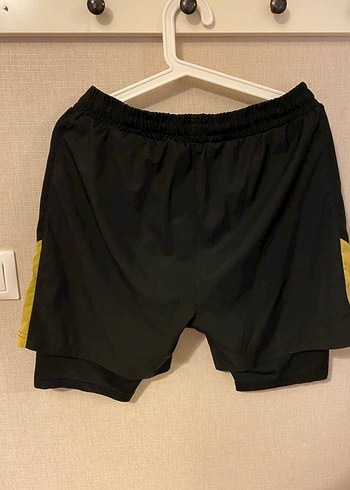 Sarı Siyah Erkek spor Şortu - Görsel 3