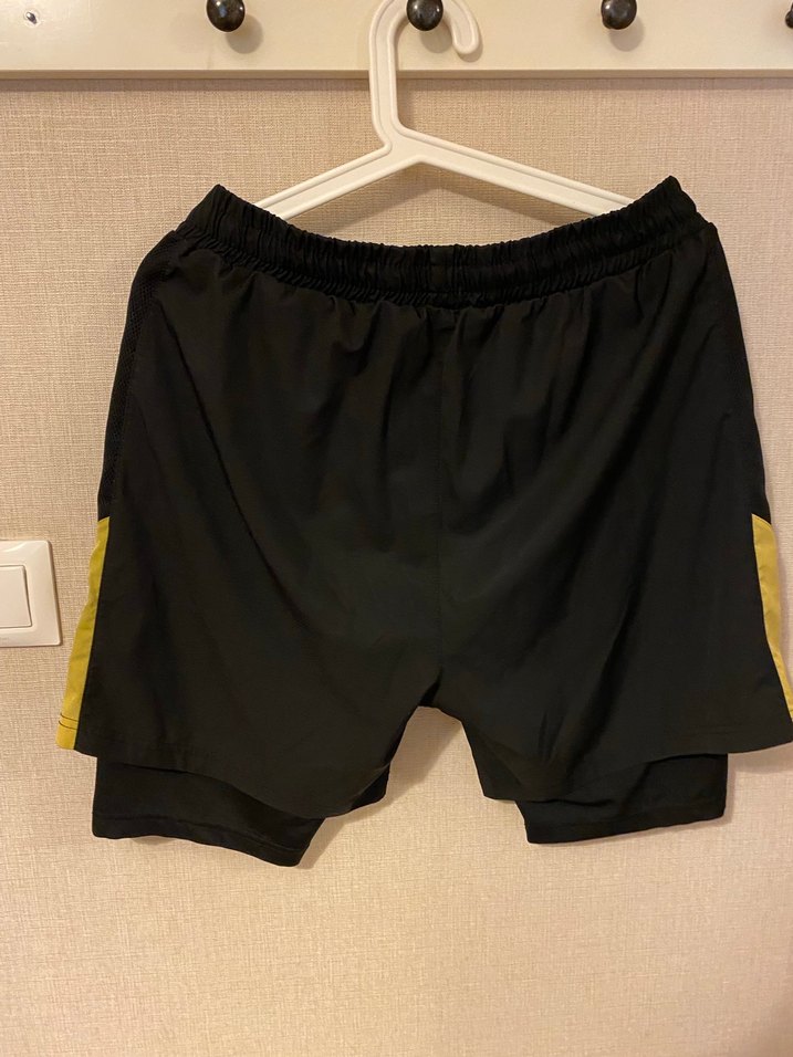 Sarı Siyah Erkek spor Şortu - Görsel 3