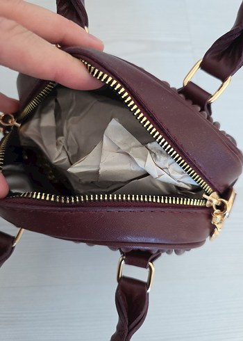 Bordo Renk Çanta - Görsel 2