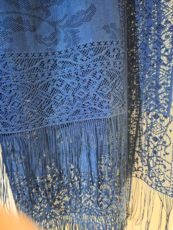 Kadın Şal Mavi Renk - Görsel 3