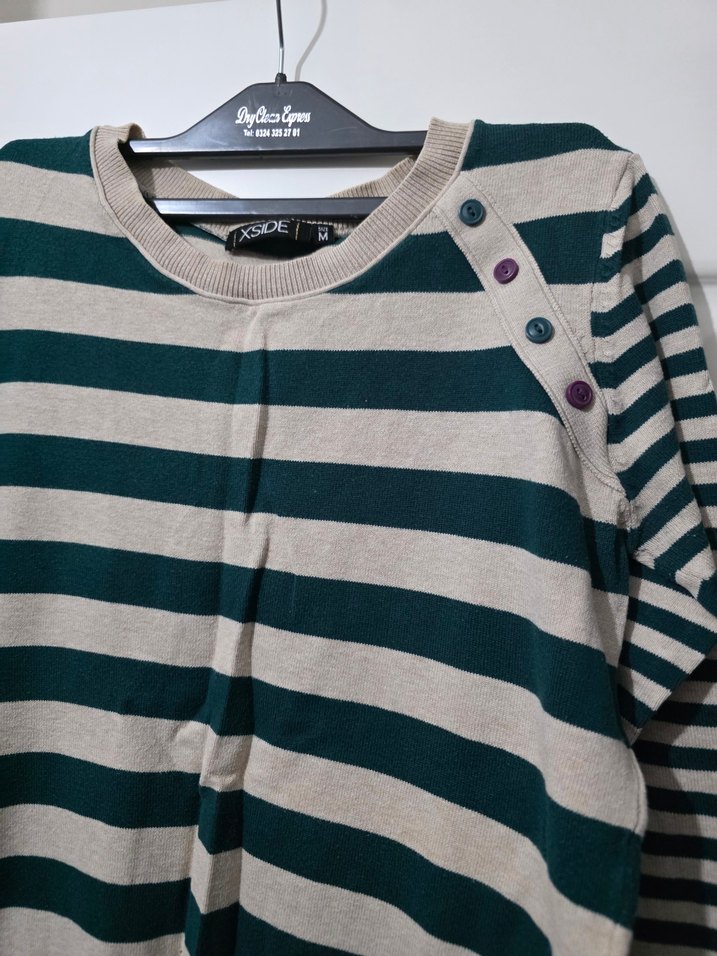 Çizgili Triko/Kazak - Görsel 3