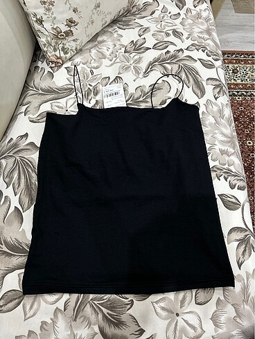 Askılı siyah atlet / bluz