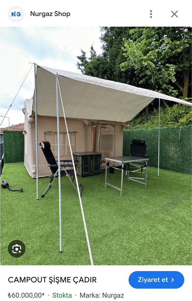 Nurgaz Campaut Şişme Kamp Çadırı - Görsel 2