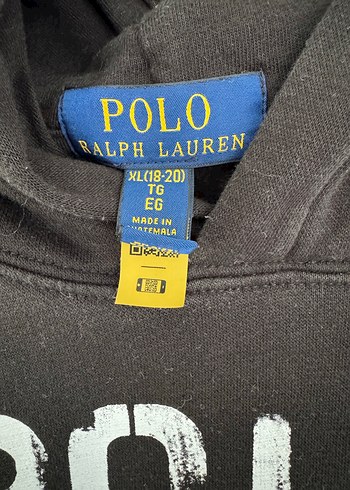 Polo Ralph Lauren Polo Ralph Lauren Siyah Kapüşonlu Polo Baskılı Sweatshirt