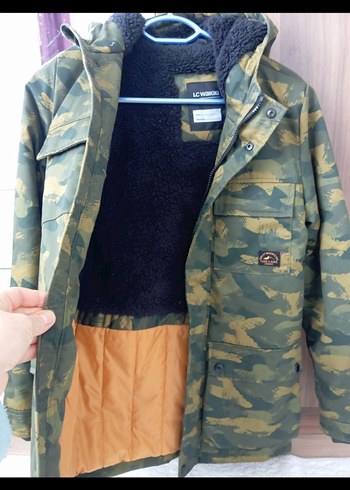 Erkek Çocuk Kamuflaj Düğmeli Mont - Görsel 7