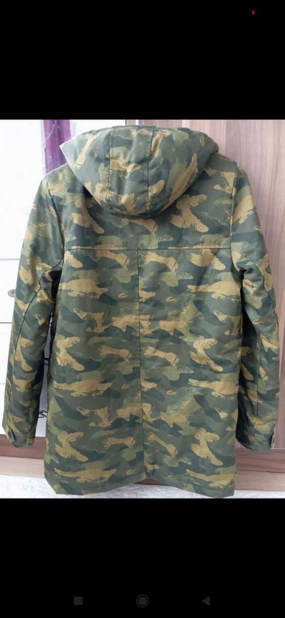 Erkek Çocuk Kamuflaj Düğmeli Mont - Görsel 2