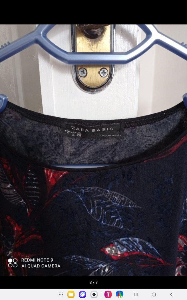 Bordo Desenli Hamile Tunik - Görsel 3