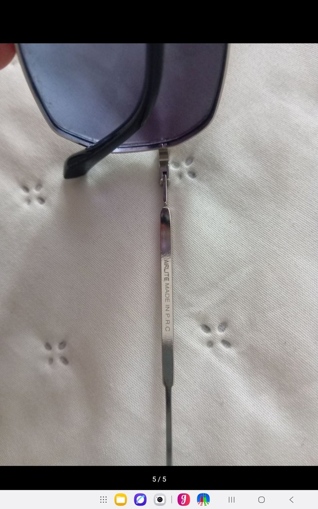 Şeffaf Çerçeveli Mor Minimalist Kadın Güneş Gözlüğü - Görsel 5