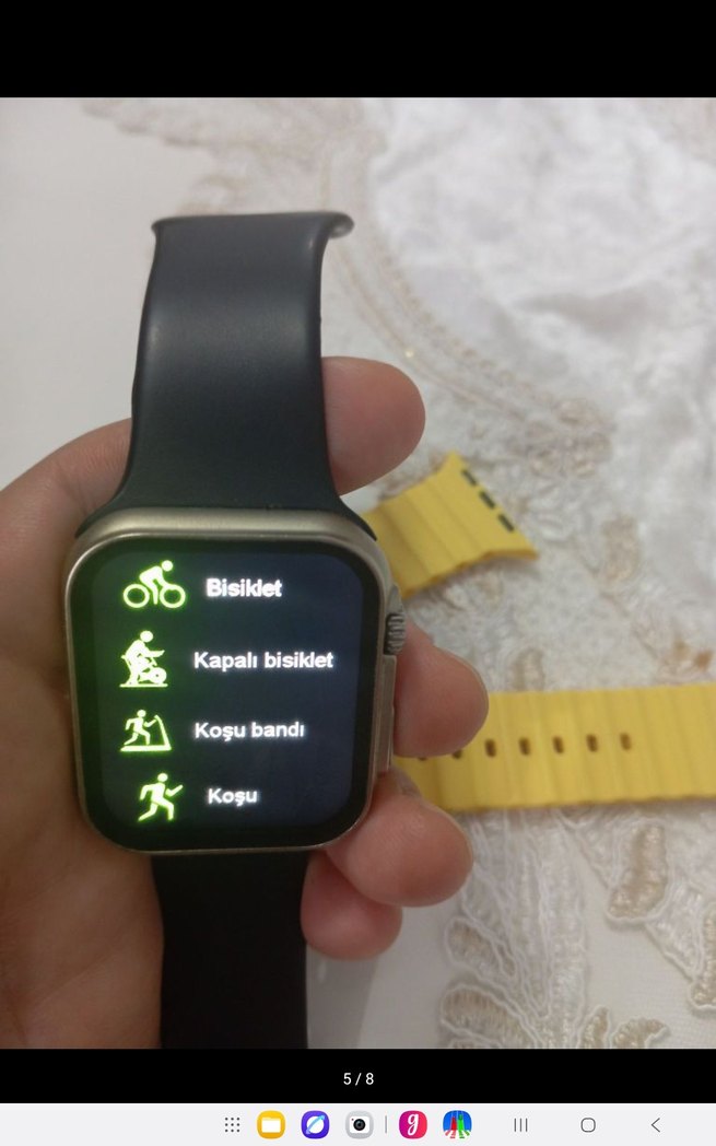 Çok Renkli Akıllı Saat ve Kordon Seti - Görsel 5