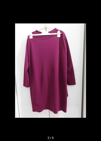 Mor Salaş etekli Kadın Takm - Görsel 2