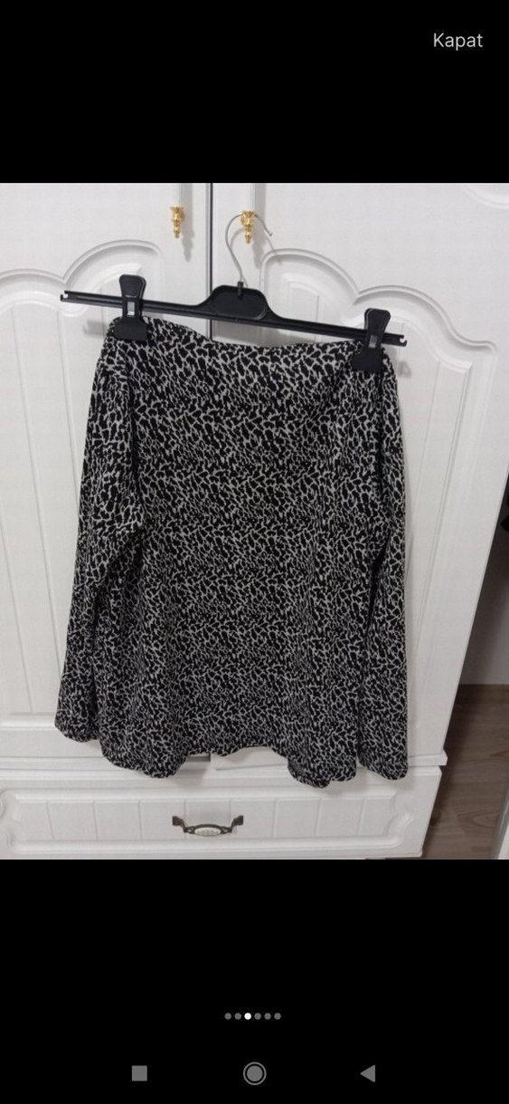 Gri Yılan Desenli Kemerli Kadın Hırka - Görsel 3