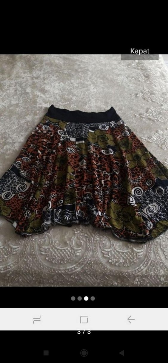 Bohem Çok Renkli Kadın etek - Görsel 3