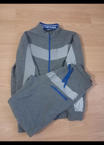 BTJEANS Gri Fermuarlı Erkek Eşofman Takımı