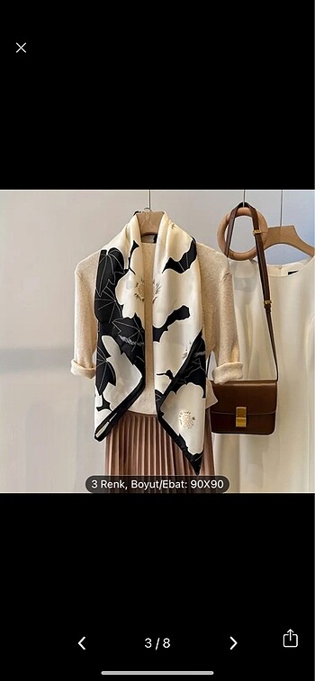 Beden İthal twill eşarp ????????