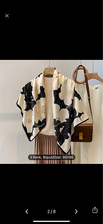 Aker İthal twill eşarp ????????