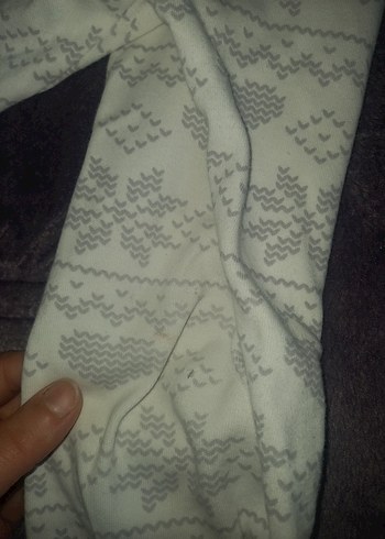 Kız Çocuk Gri Desenli Uzun Kollu Pijama Takımı - Görsel 3