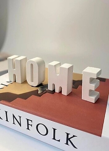 Tasarımcı HOME YAZILI DEKORATİF OBJE 
