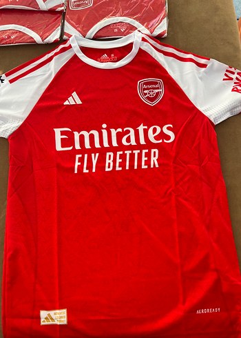 Kırmızı Arsenal 7 numara Saka futbol forma takımı