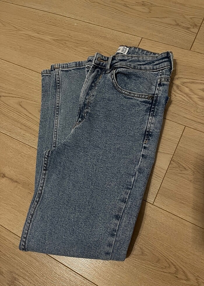 Stradivarius Slim Fit Mom Jean - Görsel 5