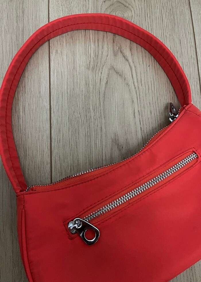 Pull and bear neon turuncu çanta - Görsel 2