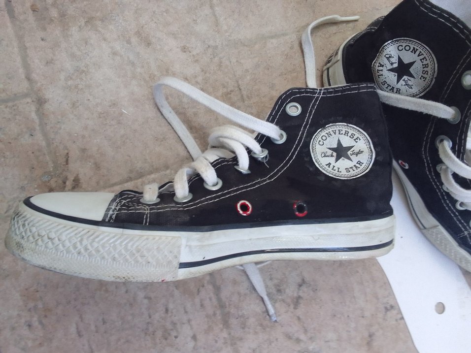 Kadın Siyah-Beyaz Bağcıklı Spor Ayakkabı - Görsel 2