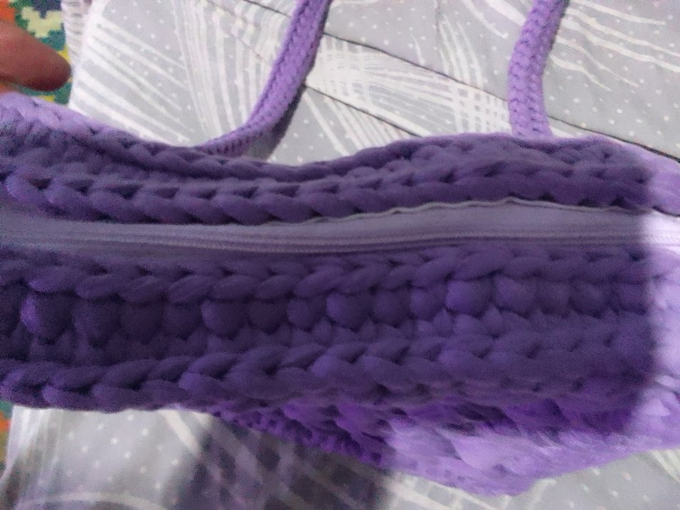 Mor Örgü Kadın Çanta - Görsel 4