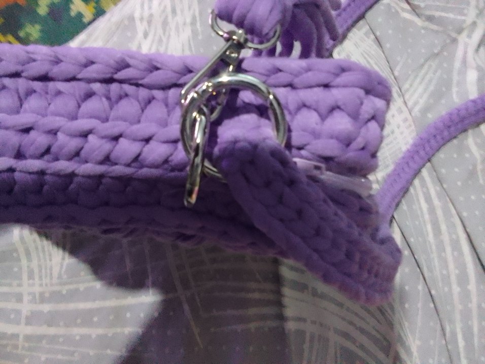 Mor Örgü Kadın Çanta - Görsel 3