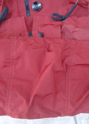 Düğmeli  somon rengiKadın yağmurluk - Görsel 3