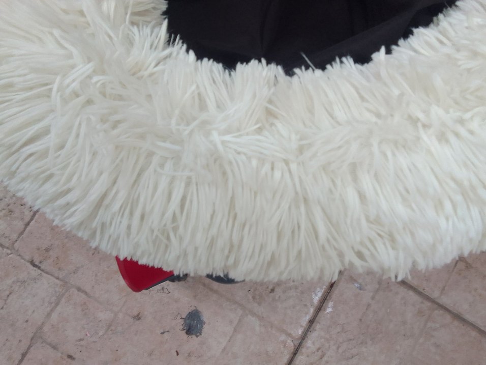 Beyaz Tüylü Köpek Yatağı tertemiz 0 sayılır - Görsel 2