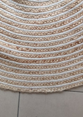 Bej Bohem Yuvarlak Halı 120 cm ebat - Görsel 2