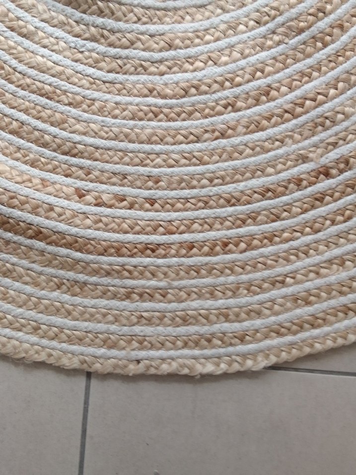 Bej Bohem Yuvarlak Halı 120 cm ebat - Görsel 2