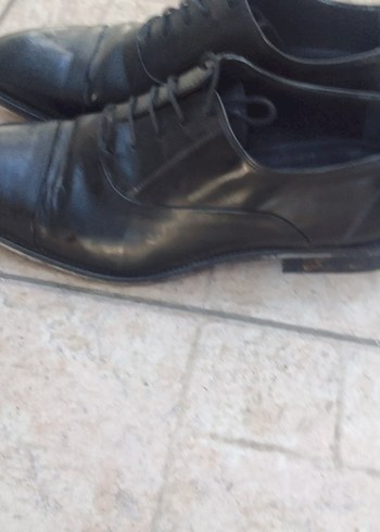 Siyah Deri Klasik Erkek Ayakkabı - Görsel 2