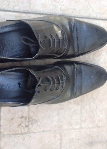 Siyah Deri Klasik Erkek Ayakkabı - Görsel 3