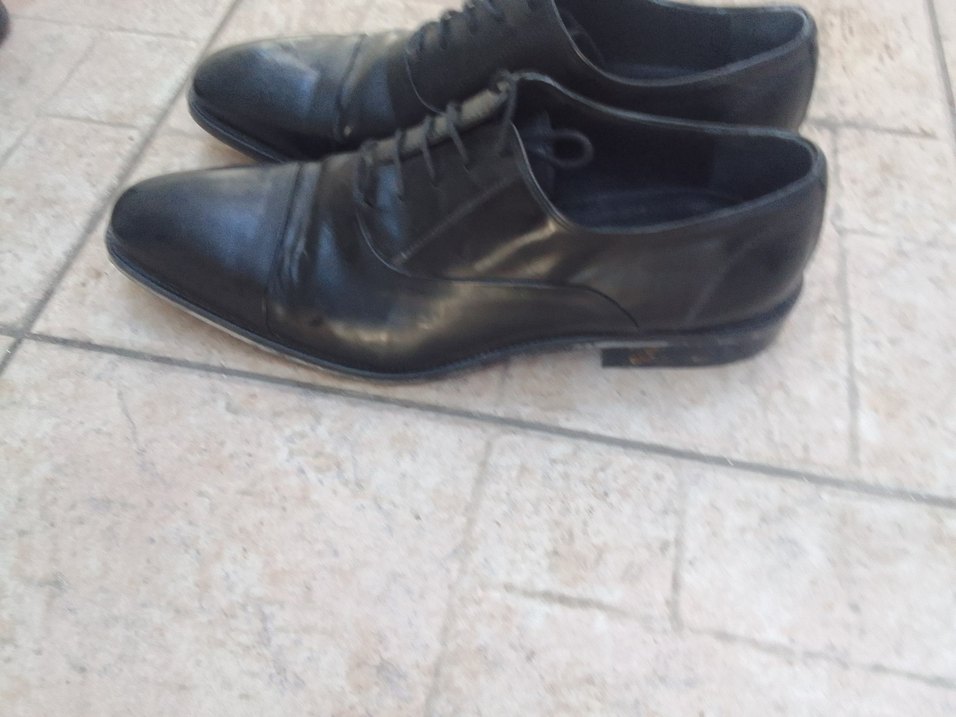 Siyah Deri Klasik Erkek Ayakkabı - Görsel 2