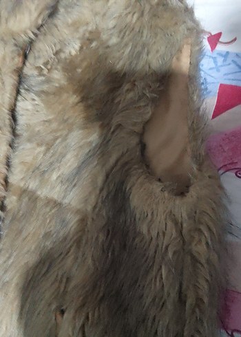 Kahverengi Kadın Suni Kürk Yelek - Görsel 2