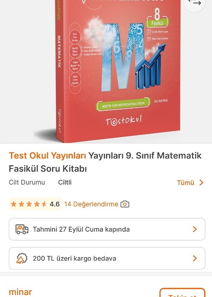 9.sınıf hazırlık kitapları lise - Görsel 5