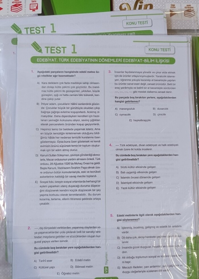 Vip yayınları 9.sınıf hazırlık kitapları  - Görsel 2