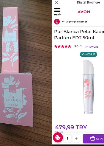 Avon Pur Blanca Petal Kadın Parfüm EDT 50ml