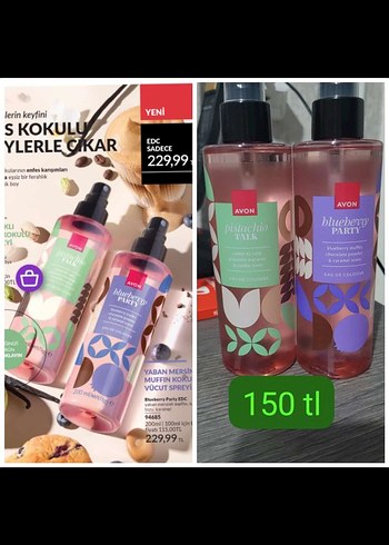 Avon Vücut Spreyi 200 ml Çeşitleri