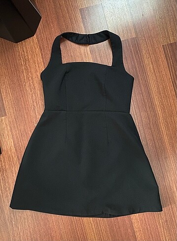 m Beden Siyah Mini Elbise