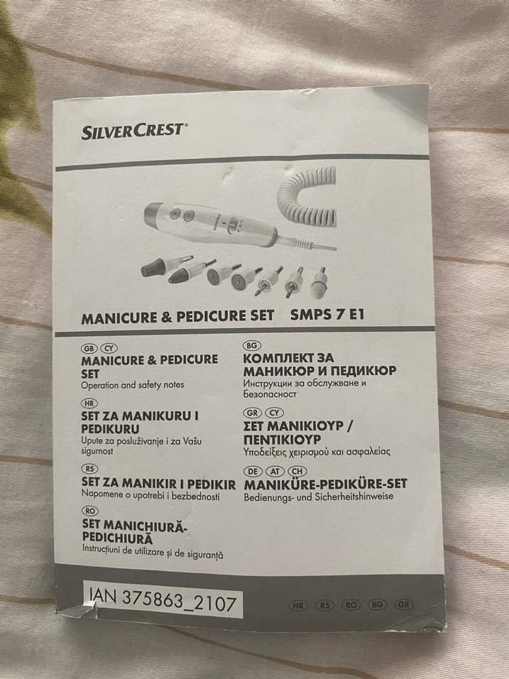 Silvercrest Gri Beyaz Manikür ve Pedikür Seti - Görsel 2